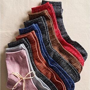 FREE PEOPLE Lurex Sock Bundle, Royal Pack